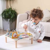 lavinamasis staliukas - Viga PolarB Muzikinis mokomasis stalas, spalvotas - 8 nuotrauka