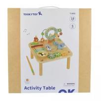 veiklos staliukas medinis - Tooky Toy edukacinis veiklos stalas - miškas - 4 nuotrauka