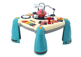 lavinamasis staliukas - Lean Toys Interaktyvus edukacinis stalas su pianinu ir kosmoso tema, Mėlynas (Blue) - 2 nuotrauka