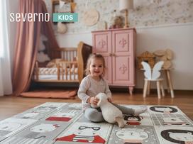 kilimelis kudikiui - Severno Kids Little Darling dvipusis sulankstomas putplasčio edukacinis kilimėlis 180 x 120 cm - 3 nuotrauka