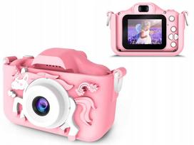 su skaitmeninius fotoaparatus - Ikonka Momentinis fotoaparatas vaikams 1GB, rožinis (Pink) - 2 nuotrauka