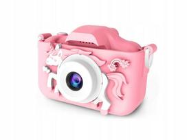 su skaitmeninius fotoaparatus - Ikonka Momentinis fotoaparatas vaikams 1GB, rožinis (Pink) - 3 nuotrauka