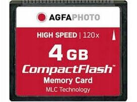 korteles - AgfaPhoto Compact Flash 4GB High Speed 120x MLC - 2 nuotrauka