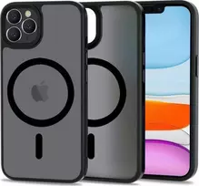 Tech-Protect MagMat MagSafe dėklas Apple iPhone 11 Pro - Matinė Juoda (Matte Black)