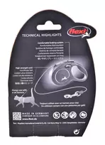 pavadelis flexi m - Flexi New Classic Cat XS virvinis pavadėlis 3 m juodas - 7 nuotrauka