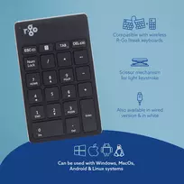 numpad - R-Go Tools R-Go Numpad Break, skaičių klaviatūra, belaidė, Juoda (Black) - 4 nuotrauka