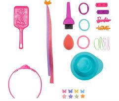 barbes galva - Barbie Deluxe Styling Head HMD78, 26.7 cm - 3 nuotrauka