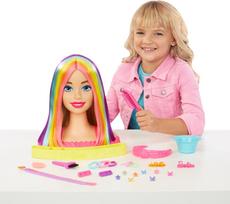 barbes galva - Barbie Deluxe Styling Head HMD78, 26.7 cm - 4 nuotrauka