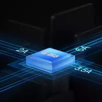 usb c i usb c 2m - Baseus Flash Series II 3in1 USB laidas USB-C + micro USB + Lightning 100W 1.2m Mėlynas (Blue) - 5 nuotrauka