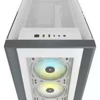 rgb korpuso - Corsair iCUE 5000X RGB TG White (Baltas) - 5 nuotrauka