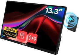 portable monitor - Verbatim ALU 13.3" WUXGA Touchscreen Monitor with 5000mAh Power Bank - 2 nuotrauka