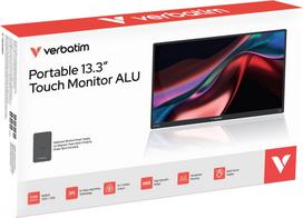 portable monitor - Verbatim ALU 13.3" WUXGA Touchscreen Monitor with 5000mAh Power Bank - 4 nuotrauka