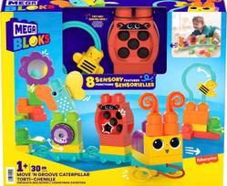 kirmeliukai - Mega Bloks Move N Groove Caterpillar HKN44, plastikas - 3 nuotrauka