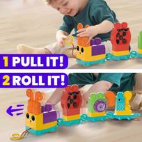 kirmeliukai - Mega Bloks Move N Groove Caterpillar HKN44, plastikas - 5 nuotrauka