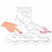 paciuzos - Riedučiai, pačiūžos SMJ Sport, juodi - 10 nuotrauka