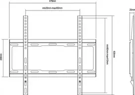 tv laikiklis - Equip Wall Mount Bracket For TV Fixed 32-55" - 2 nuotrauka