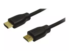 hdmi laidas 2m - LogiLink Cable HDMI / HDMI Black 0.2m - 2 nuotrauka