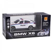 zaislu pultelis - BMW X6 sportinis policijos automobilis RC0660, Balta (White) - 2 nuotrauka