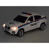 zaislu pultelis - BMW X6 sportinis policijos automobilis RC0660, Balta (White) - 4 nuotrauka