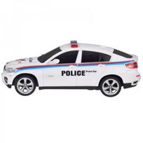 zaislu pultelis - BMW X6 sportinis policijos automobilis RC0660, Balta (White) - 9 nuotrauka