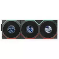 fan 120mm lian li - Lian Li UNI FAN TL LCD FLEX Wireless 120mm ARGB Black (3 vnt.) - 2 nuotrauka