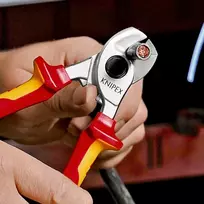 kabeliu kirpimo zirkles knipex - KNIPEX 95 16 165 T Kabelių kirpimo žirklės Juoda, Geltona - 2 nuotrauka