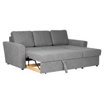 sofa lova home4you - Kampinė sofa-lova Home4You INGA, pilka (Grey) - 10 nuotrauka