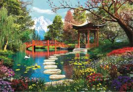 clementoni puzzle 1000 - Clementoni Fuji Garden 39910, 1000 det. - 2 nuotrauka