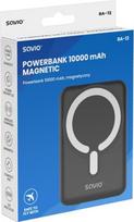 10000mah power bank - Savio BA-12, 10000mAh, 20W, juodas (black), magnetic - 3 nuotrauka
