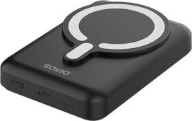 10000mah power bank - Savio BA-12, 10000mAh, 20W, juodas (black), magnetic - 5 nuotrauka