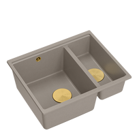 granitas brown - Quadron Logan 150, granitas, Ruda (Brown) + Aukso (Gold) - 3 nuotrauka