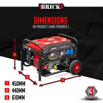 3 kw benzininis generatorius - Brick 3000 W - 3 nuotrauka