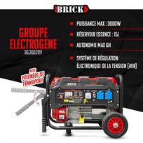3 kw benzininis generatorius - Brick 3000 W - 4 nuotrauka