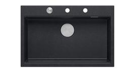 lentos 5 - Quadron MARC HQM7650U8_BS, granitas, 76 cm x 50 cm, juodas (Black) - 7 nuotrauka