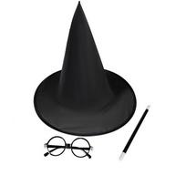 karnavaliniai kostiumai - Kruzzel - Mago / burtininko kostiumas, juodas (Black), 4 dalių - 2 nuotrauka