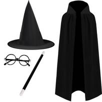 karnavaliniai kostiumai - Kruzzel - Mago / burtininko kostiumas, juodas (Black), 4 dalių - 4 nuotrauka