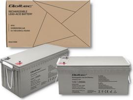 agm 200ah - Qoltec 53069 AGM akumuliatorius | 12V | 200Ah | maks. 3000A - 2 nuotrauka