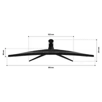 ultrawide monitorius - JAPANNEXT JN-IPS340UWQHD60C-C65W-HS 34", IPS, UWQHD, lenktas - 3 nuotrauka