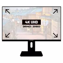 3840x2160 monitoriai - JAPANNEXT JN-IPS2380UHDR-C65W-HSP 23.8", 4K UHD, IPS, 60Hz, juodas (black) - 7 nuotrauka