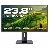3840x2160 monitoriai - JAPANNEXT JN-IPS2380UHDR-C65W-HSP 23.8", 4K UHD, IPS, 60Hz, juodas (black) - 8 nuotrauka