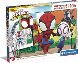 Clementoni Spidey + spalvinimas 25727, 104 det.