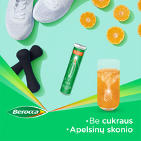 komplekss - Berocca Orange Energy šnypščiosios tabletės N15 - 2 nuotrauka