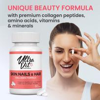akmenys lt - UltraVit Skin, Nails & Hair x 60 - 4 nuotrauka