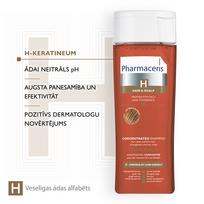 pharmaceris - PHARMACERIS H koncentruotas stiprinamasis šampūnas H-KERATINEUM, 250 ml - 2 nuotrauka