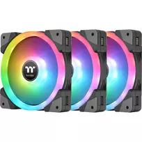 rgb korpuso - Thermaltake SWAFAN EX12 RGB 120 mm Black 3 vnt. - 4 nuotrauka