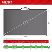 magnetine plevele - Universal Privacy Safe Glass 14", 16:9 By Displex Transparent - 2 nuotrauka