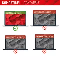 magnetine plevele - Universal Privacy Safe Glass 14", 16:9 By Displex Transparent - 4 nuotrauka