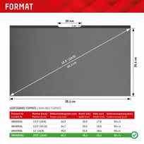 ekrano plevele 15 - Universal Privacy Safe Glass 15,6", 16:9 By Displex Transparent - 2 nuotrauka