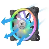 rgb ventiliatoriai - Thermaltake SWAFAN 14 RGB 140 mm Black 3-Pack with Hub - 5 nuotrauka