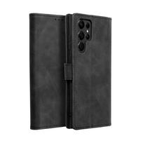 galaxy s22 ultra deklai - TENDER Book Dėklas Samsung Galaxy S22 Ultra Juodas (Black) - 10 nuotrauka